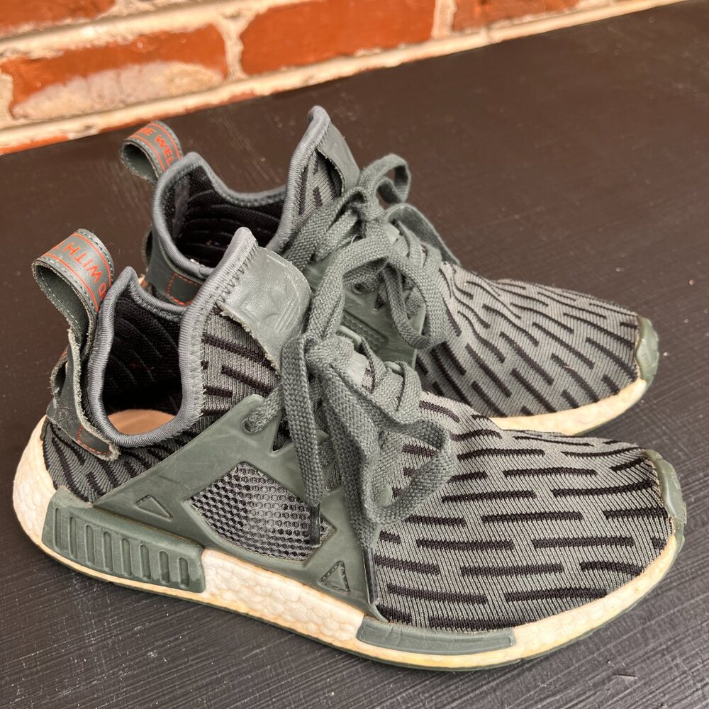 NMD XR1 Primeknit Utility Ivy Olive Green Core Red Cargo Size 8W